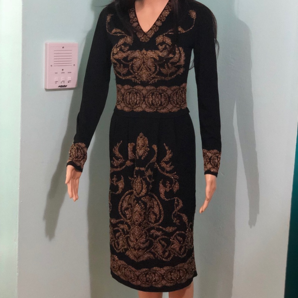 Alberta Ferretti Women’s Dress Black/ Gold